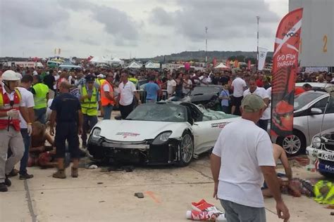 Malta Supercar Rally Crash Footage Shows Horrifying Moment Porsche