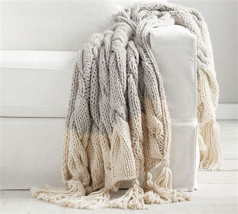 Follow these three easy steps to make your own! Bluma Chunky Knit Tassel Throw | Pottery Barn AU