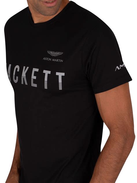 Easy, quick returns and secure payment! Hackett London AMR T-Shirt - Black | Standout