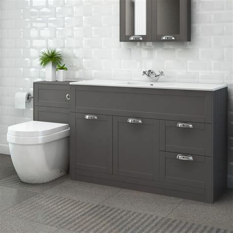 Bathroom vanity units, also referred to as sink vanity units are essential for creating a stylish modern bathroom. Nottingham 1000 Grey Combination Unit with Aurora Back to ...
