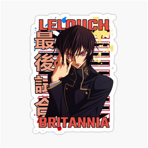Lelouch Lamperouge Code Geass Kodo Giasu Urban Anime Manga Design