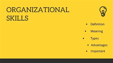 What Is Organizational Skills