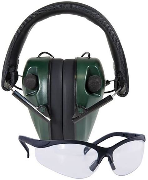 caldwell shooting supplies hearing and eye protection set e max low profile electronic hearing