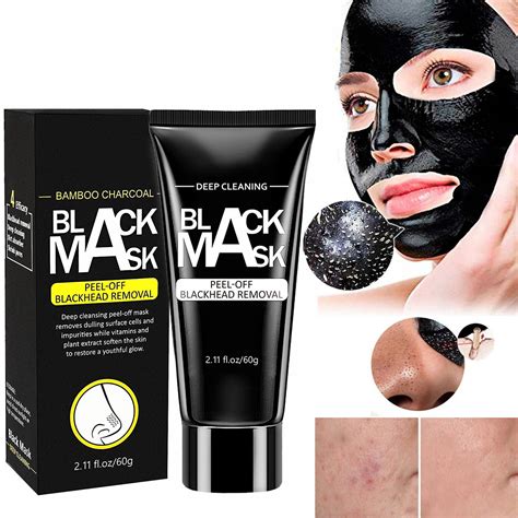 Bamboo Charcoal Blackheads Removal Mask Nose Deep Clean Acne Treatment