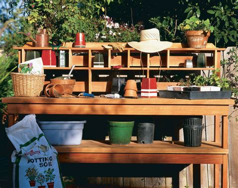 16 Potting Bench Plans To Make Gardening Work Easy The