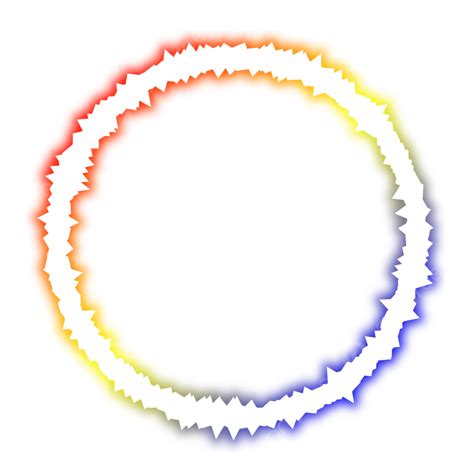 Shine Effect Vector Png Images Electric Shine Circle Frame Effect