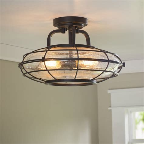 A wide variety of led flush mount ceiling light fixtures options are available to you, such as lighting 2014 china light good price ul ce lighting fixture led flush mount ceiling light fixtures. Roberts 3 - Light 16" Lantern Geometric Semi Flush Mount ...