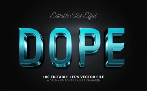 Premium Vector Dope Sticker Font Effect With Modern Layer Style