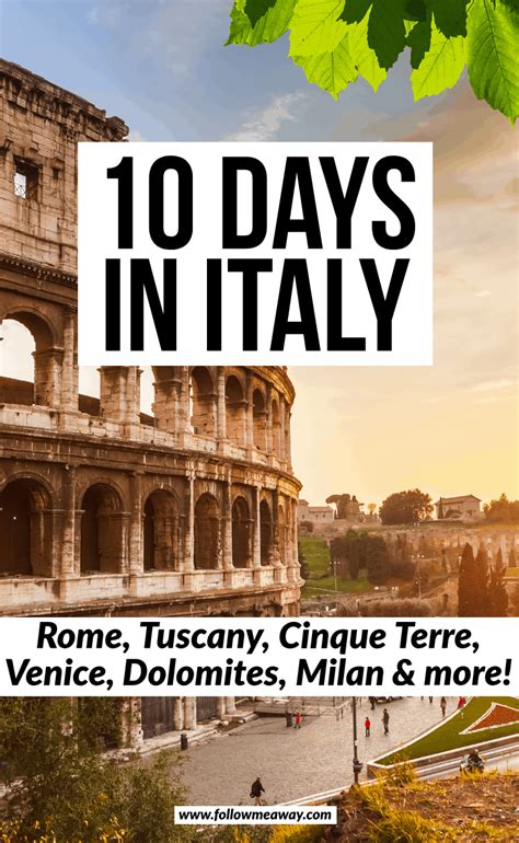 10 Days In Italy The Bucket List Itinerary 10 Days In Italy Italy