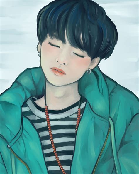 Wow This Is One Amazing Fanart ~ Suga Bts ~ Someone Anyone Draw Me