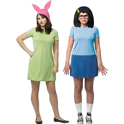 Adult Louise Belcher And Tina Belcher Couples Costumes Bobs Burgers