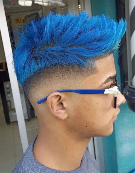 90 Most Trendy Hair Color Ideas For Men Ultimate Guide Bright Blue