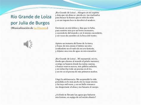 Río Grande De Loíza Por Julia De Burgos