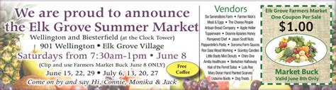 Friday June 7 2019 Ad Elk Grove Farmers Market Daily Herald Paddock
