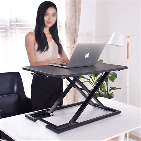 Mgmdian Laptop Stand Stand Up Lift Table Mobile Folding Workbench Light