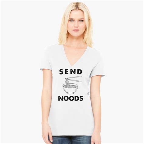send noods women s v neck t shirt customon