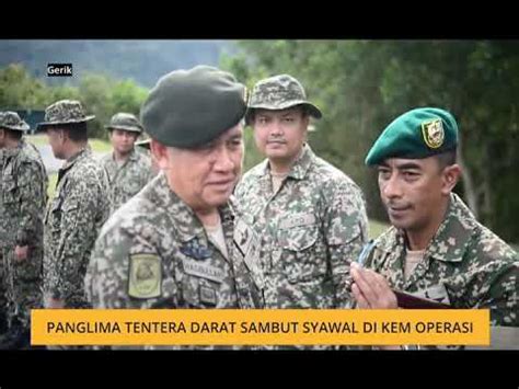 The summary of the history of malaysian army are as follows (the information copied from wikipedia): Panglima Tentera Darat sambut Syawal di kem operasi - YouTube