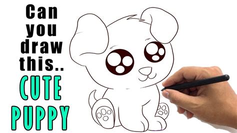 Learn To Draw A Drawing Cute Puppy In Few Simple Steps