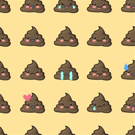 Poop Emoji Wallpaper And Surface Covering Water Activated 24x 24