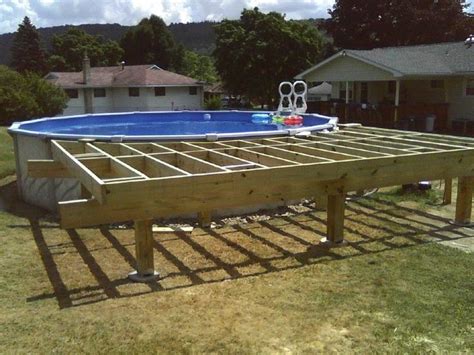 Awesome Above Ground Pool Deck Kits 2 17 Beste Ideeën Over Above