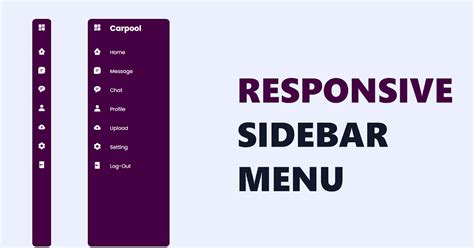 Responsive Sidebar Menu Using Html Css And Javascript Responsive