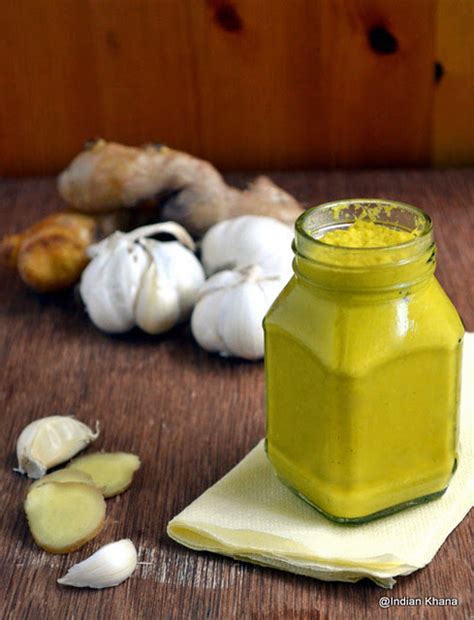 Homemade Ginger Garlic Paste Recipe ~ Indian Khana