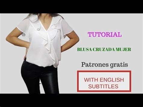 En Este Tutorial Aprender S A Cortar Y Confeccionar Una Blusa Cruzada