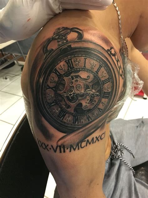 Shoulder Clock Tattoo Vendorrety