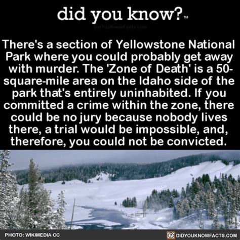 Theres A Section Of Yellowstone National Park Did You Know