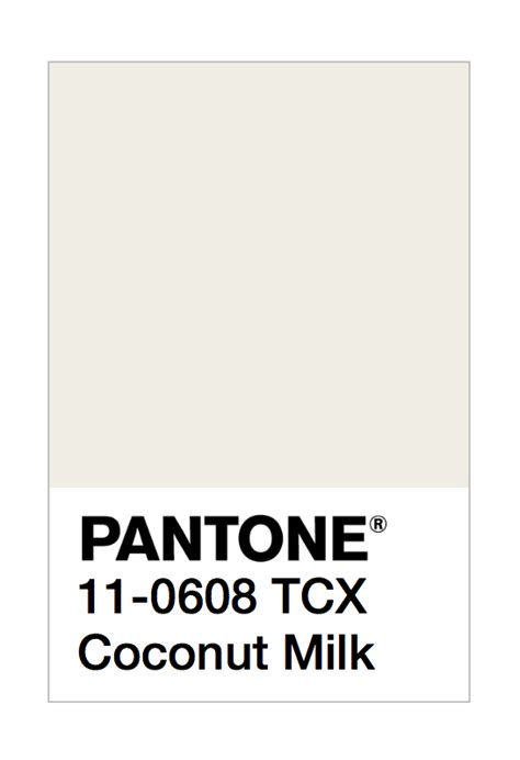 Pantone Coconut Milk Pantone Pantone Color Cream Paint Colors