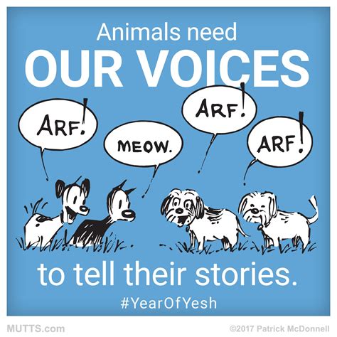 How do you help be a voice for the voiceless? Mutts Comics, Cat Comics