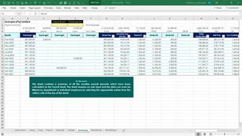 Excel Payroll Software Template Excel Skills