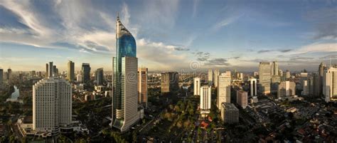 Jakarta City Skyline Stock Photo Image Of Sunset Cityscape 9548188