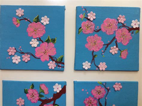 Be my patreon to join my detailed online art classes with other exclusive content like traceables for my paintings ,free. Cherry blossoms mini canvas | Mini canvas, Cherry blossom ...