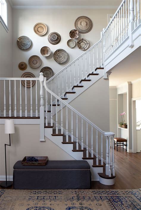 Baskets As Art In A Foyer Design By Michael Del Piero Staircase