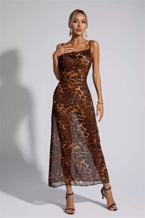 Maisie Leopard Printed Maxi Dress