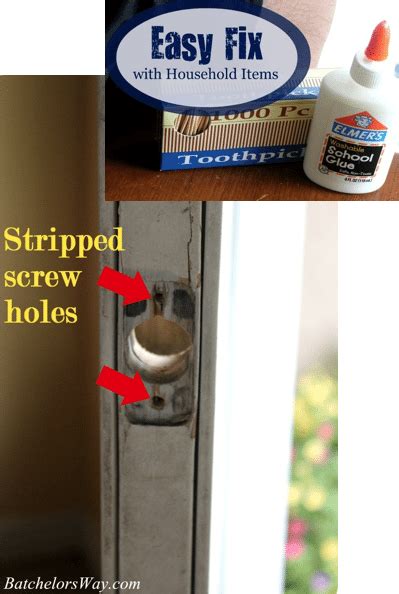 How To Fix A Stripped Screw Hole With Household Items Sawdust Girl