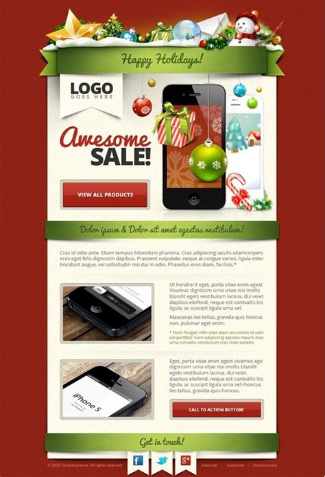 10 Best Responsive Christmas Email Templates