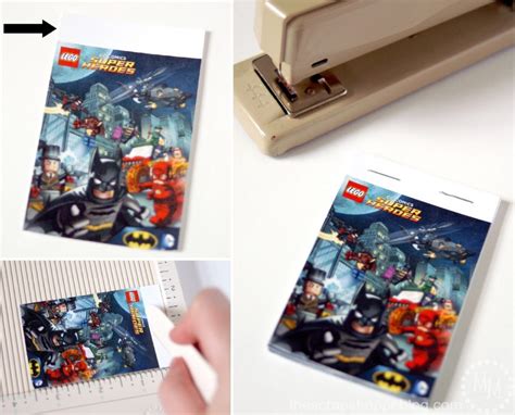 Diy Mini Lego Superhero Comic Books The Scrap Shoppe