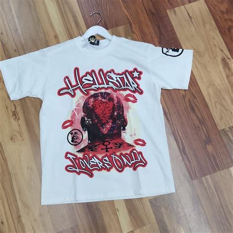 Hellstar T Shirt White Red Black Brand New Depop
