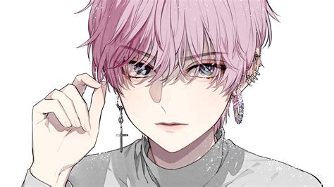 Download 1920x1080 Anime Boy Earrings Shoujo Pretty