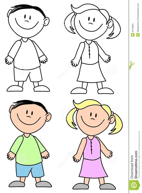 You can use our images for unlimited commercial purpose without asking permission. Simple Smiling Kids stock illustration. Illustration of ...