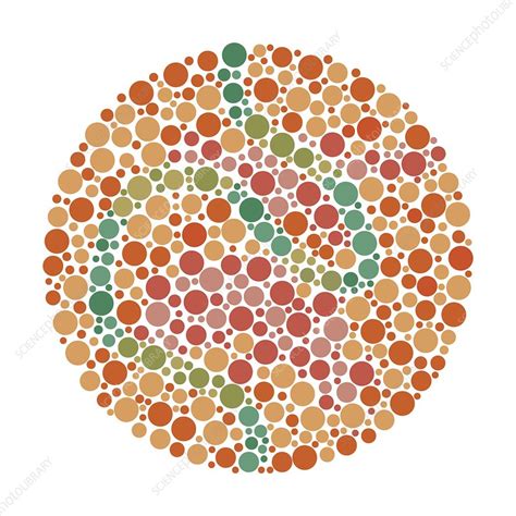 Colour Blindness Test Chart Illustration Stock Image C0497168