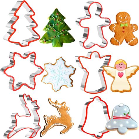 Orapink Christmas Cookie Cutters 6piece Christmas Biscuit