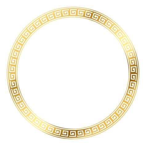 golden chinese pattern circle frame border vector chinese pattern circle golden circle png