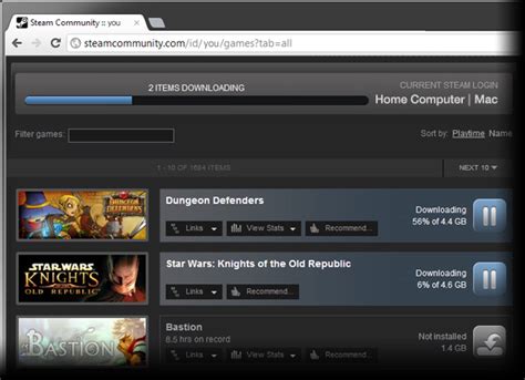 Valve launches its steam client for the mac along with 57 games and a promotional software giveaway. News - Steam Remote Downloads Now Available Online