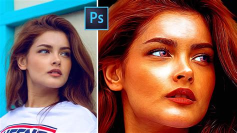 Digital Painting Effect Easy Trick Photoshop Tutorial Youtube