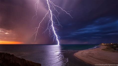 Australia Night Lightning 1920x1080 1080p Wallpapers