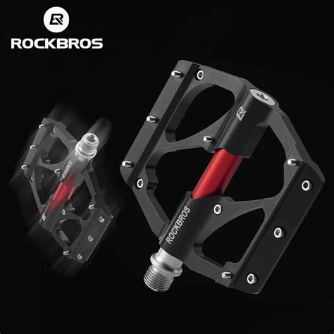 rockbros pedales planos de aleación de aluminio resistentes al agua a prueba de polvo