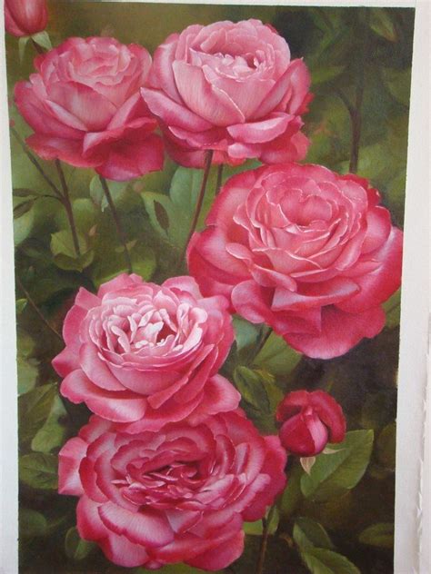 In this oil painting tutorial, alex tzavaras shows you how to paint flowers. 15 Beautiful and Realistic Flower Paintings | Templates ...